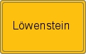 Ortsschild von Löwenstein