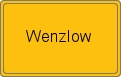 Ortsschild von Wenzlow