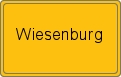 Ortsschild von Wiesenburg