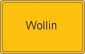Ortsschild von Wollin