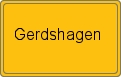 Ortsschild von Gerdshagen