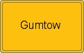 Ortsschild von Gumtow