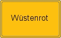 Ortsschild von Wüstenrot