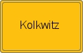 Ortsschild von Kolkwitz
