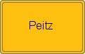Ortsschild von Peitz