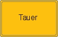 Ortsschild von Tauer