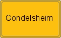 Ortsschild von Gondelsheim