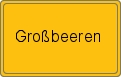 Ortsschild von Großbeeren