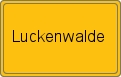 Ortsschild von Luckenwalde