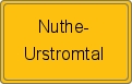 Ortsschild von Nuthe-Urstromtal