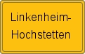 Ortsschild von Linkenheim-Hochstetten