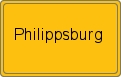 Ortsschild von Philippsburg