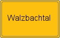 Ortsschild von Walzbachtal