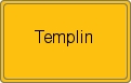 Ortsschild von Templin