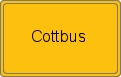 Ortsschild von Cottbus