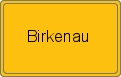 Ortsschild von Birkenau