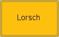 Ortsschild von Lorsch