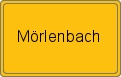 Ortsschild Mörlenbach