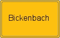 Ortsschild von Bickenbach