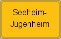 Ortsschild Seeheim-Jugenheim