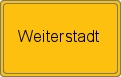 Ortsschild Weiterstadt