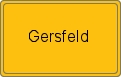 Ortsschild von Gersfeld