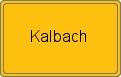 Ortsschild von Kalbach