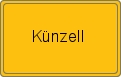 Ortsschild von Künzell