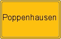 Ortsschild Poppenhausen