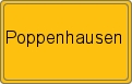 Ortsschild von Poppenhausen