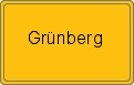 Ortsschild von Grünberg
