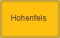 Ortsschild von Hohenfels