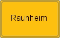 Ortsschild Raunheim