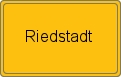 Ortsschild Riedstadt