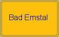 Ortsschild von Bad Emstal