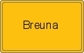 Ortsschild von Breuna
