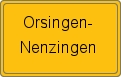 Ortsschild von Orsingen-Nenzingen