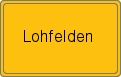 Ortsschild von Lohfelden