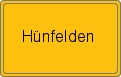 Ortsschild Hünfelden