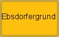 Ortsschild von Ebsdorfergrund
