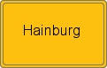 Ortsschild von Hainburg