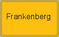 Ortsschild von Frankenberg