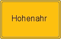 Ortsschild von Hohenahr