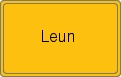 Ortsschild von Leun