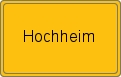 Ortsschild Hochheim