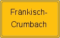 Ortsschild Fränkisch-Crumbach