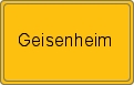 Ortsschild Geisenheim