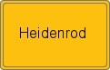 Ortsschild von Heidenrod