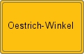 Ortsschild Oestrich-Winkel