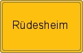 Ortsschild Rüdesheim